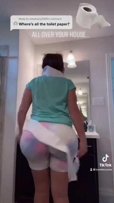 Toilet paper 🧻 party!