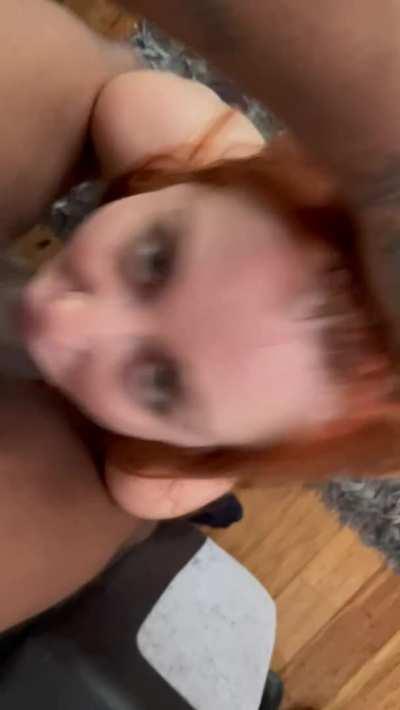 Ginger mom gets a mouthful