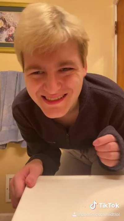 Dominic Schmidt bends over and begs to be spanked