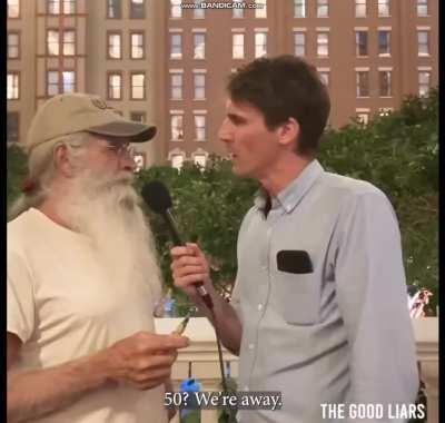 There are people who deny scientific evidence, and then there is this particular man who takes it to another level. Oh boy!