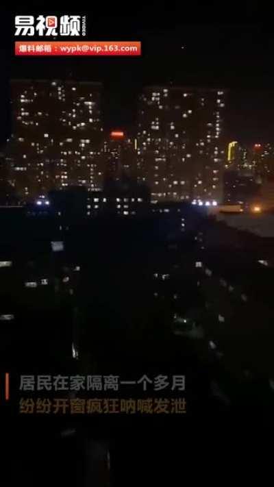A viral video shot on Saturday shows Urumqi high-rise residents screaming through their windows in frustration and despair. The Xinjiang region has been under strict lockdown for over a month -- the harshest anti-virus measures in China -- despite over a 