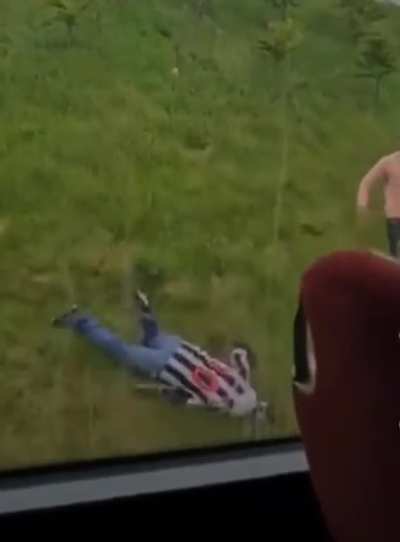 By all means have a couple of drinks on the way to the football match, but not this much. 