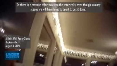 CAUGHT ON TAPE: Roger Stone saying Republicans are purging 1 million voters from the rolls in Florida and plan to do the same in North Carolina, Nevada, and Wisconsin.