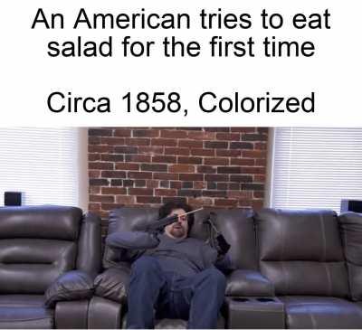 poor guy, he just wants salad