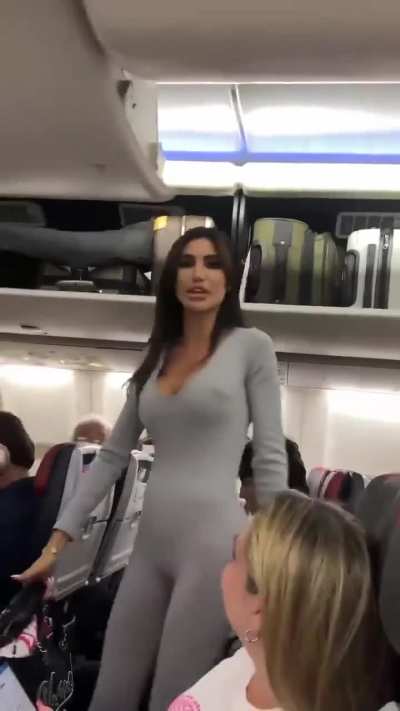 Girl loses it in an airplane 😭