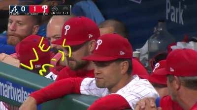 [Highlight] John Kruk sends a message to Rhys Hoskins via the telestrator