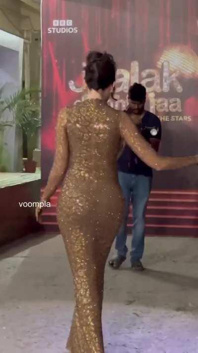 norafatehi-browngown-curvy-paag-posing