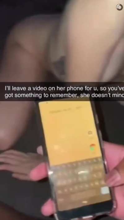 Her bf’s trying to call when she’s cheating with his BBC bully. Real cheating slut. You dream about getting snaps like this, don’t you? Part 1.