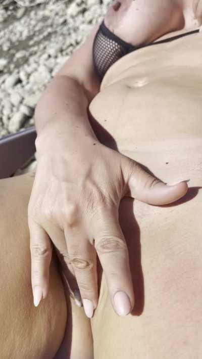 Wonder how many boater watched me cum at the river!