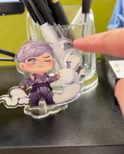 He’s in my office…