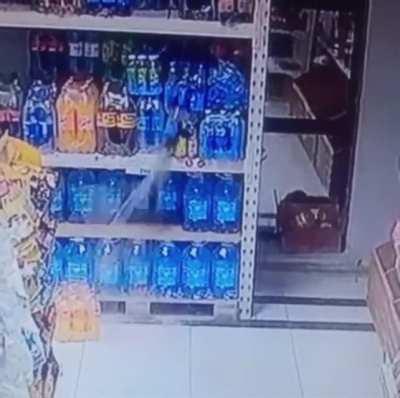 To fall on the floor