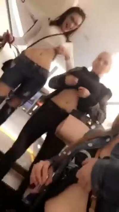 Flashing Tits In The Mall