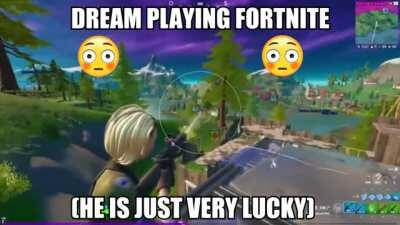 He just is very lucky (credit to @windermed_ on Twitter)