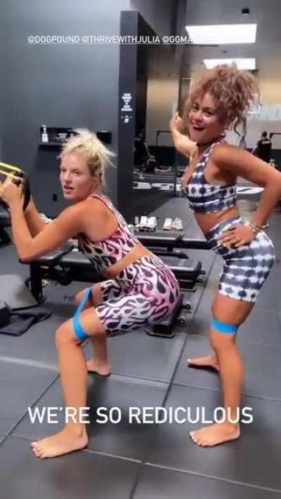 Gym brings out the naughty in her