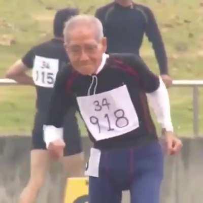This man, E P Parameswaran, was born in 1917, running a race at age 102! Never put an age limit on your dreams
