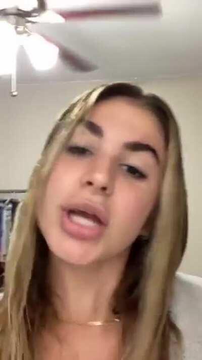 TikTok from the other day, she quickly deleted