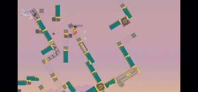 This is by far the funniest thing that has happened to me on this game. We played with certain items off and on. Has the end platform always been that short?