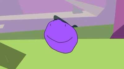 Purple Face says something