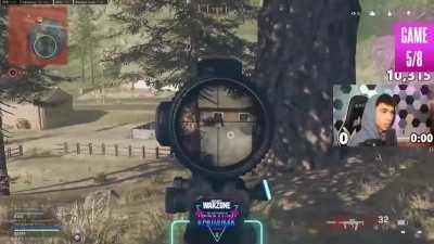 Lucky Chamu aimbotting Huskerrs in $75K Verdansk Tourney Warzone