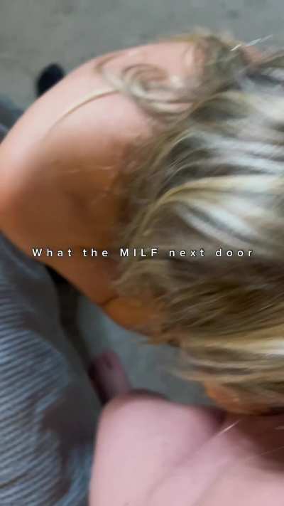 What the MILF in your neighborhood does at night