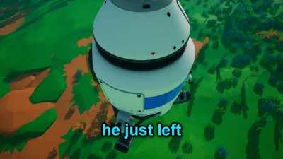 after stealing his spaceship