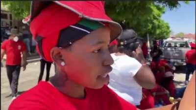 EFF protestor @ Senekal