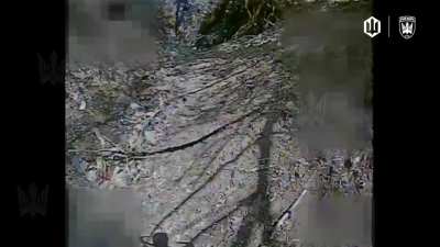 Ukrainian 414th UAV Brigade “Magyar birds” hit Russian Soldier with Fiber optic Drone