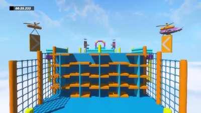 I made a quick design for level idea called Up and Down using Trials Rising level editor :)