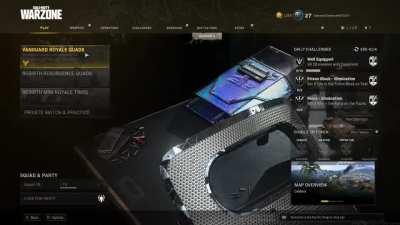 U can actually equip both MW and VG riot shields at the same time.....LMAO Warzone