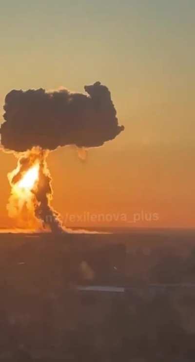 06:01 AM; The Sun is Rising Over Engels air base, home to russia’s Tu-95 and Tu-160 strategic bombers