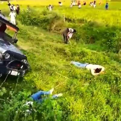 Driver and 3 bjp worker lynched to death by mandistani kissan mob