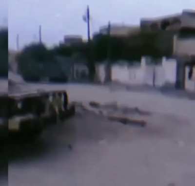 Iraqi SOF BN-36 during a fight against Mahdi army insurgents during operation Charge of the knights , around 2007.[ music from the source]