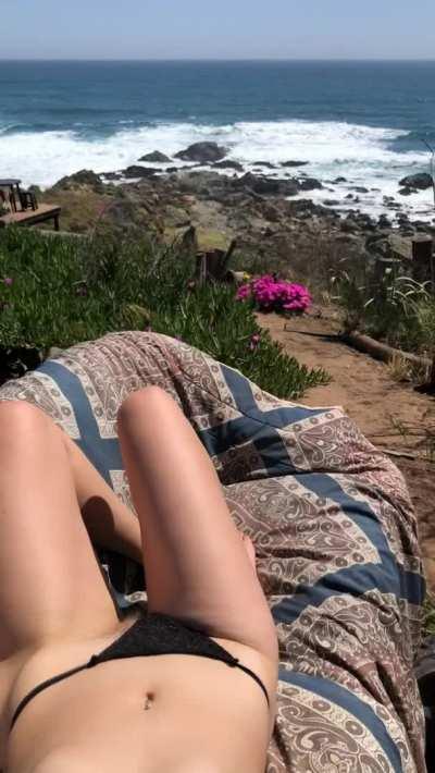 She pushes me to the edge, sneaky