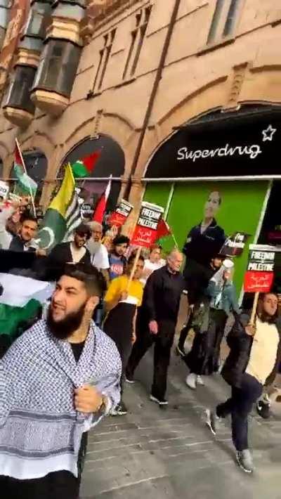 Pro-Hamas Rally in Iran, wait it is actually in Birmingham UK