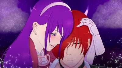 I animated a Iori and Athena manga panel!