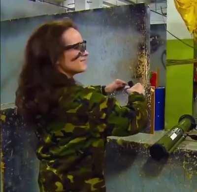 Russian grenade training