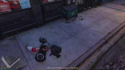 While I was doing a clubhouse mission, an npc was on my bike, I couldn't get her off the bike by pressing the button to get into the vehicle, so I kicked and she left as nothing had happened. It happened again on the same mission later