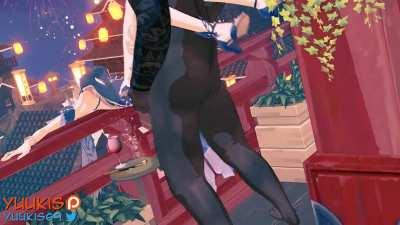 Ningguang celebrating Lantern Rite Festival (YuukiS) [Genshin Impact]