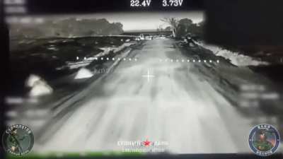 Russian FPV drone strikes on Ukrainian vehicles and soldiers in the Dnipropetrovsk region