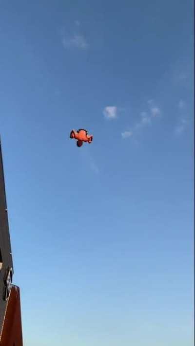 Dude does like 20 flips in a row. WOW.