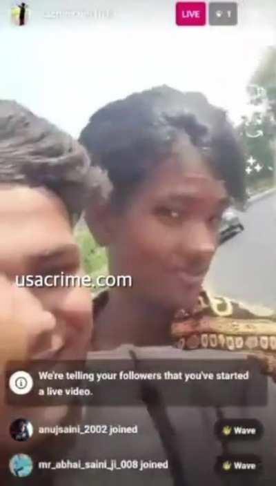 1 dead 1 injured after crash caught on instagram live