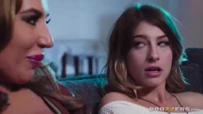 Watching Movie With My Mom & GF