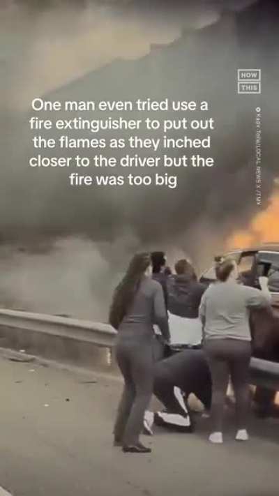 Good Samaritans Make Daring Rescue, Saving Man From Burning Car.