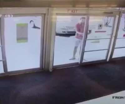 I don’t blame him. Which f’ing monster designed that door.?