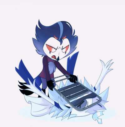 And in comes Stolas with the CHAIR! By BlueOo_ [Animated] 