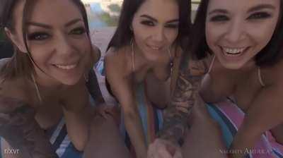 [/r/thebestvrporn]Monster Cock Takes on a Spectacular Trio