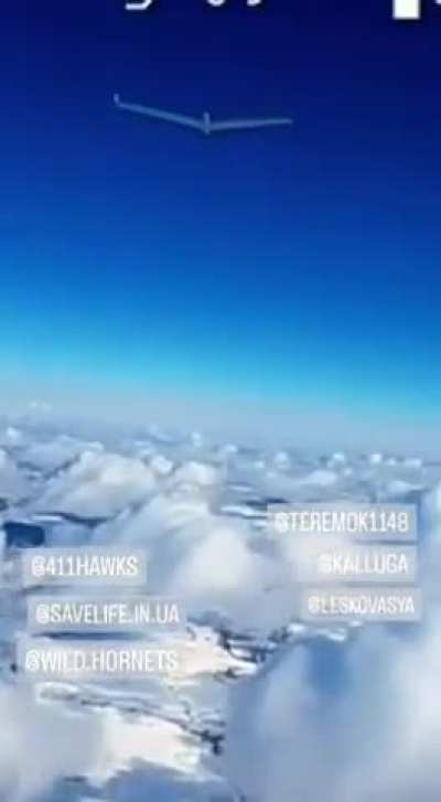 The FPV drone of 411 BPS operators hit the Russian 2 ZALA. February 2025, somewhere in the airspace.