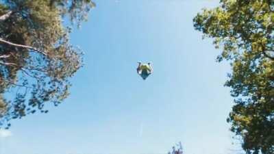 World's first octuple backflip on a trampoline