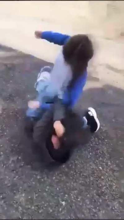 Lesbian beats up boy for disrespecting her sexuality
