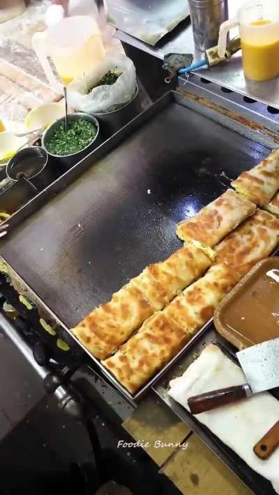 Making Taiwanese Egg Pancake